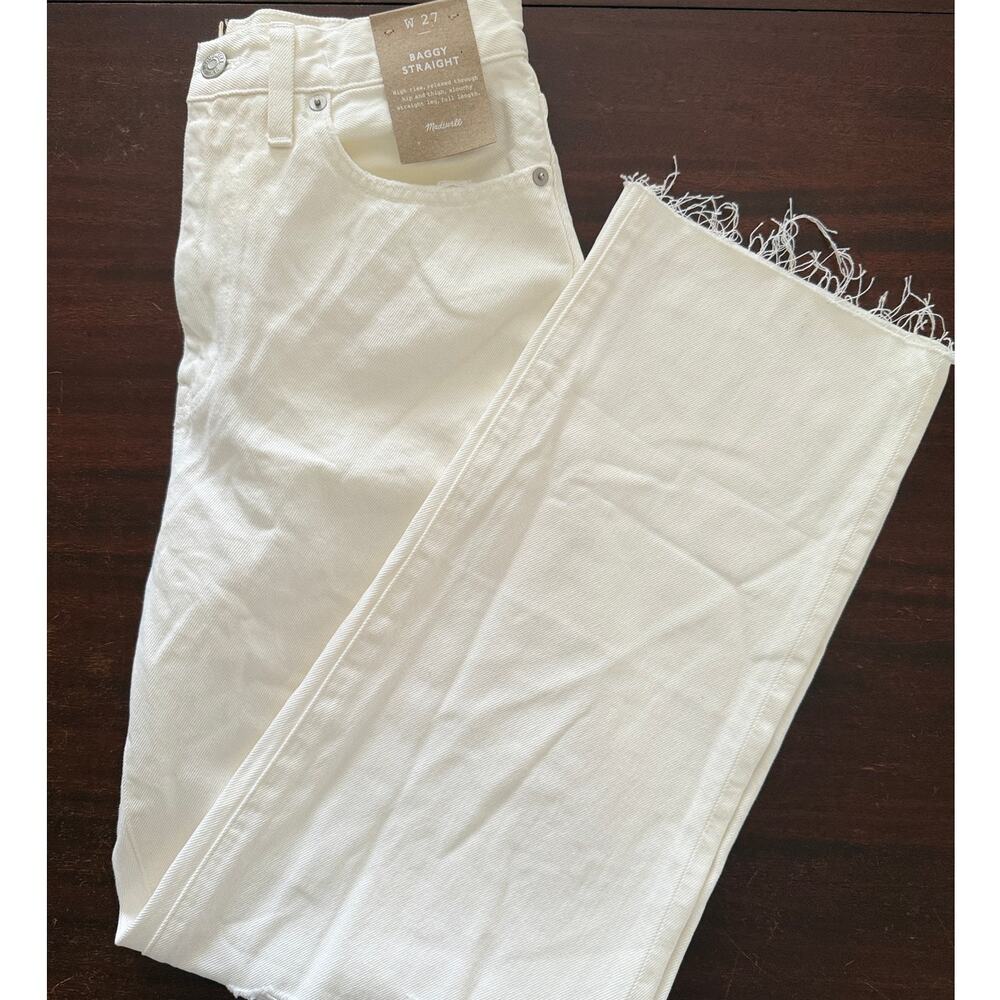 Madewell NWT *see note | White Baggy Straight Jean | size 27